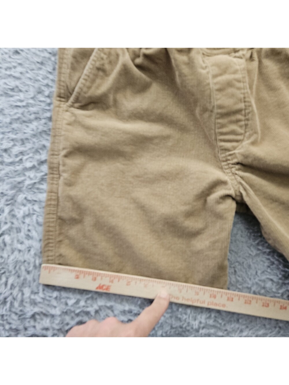 QUIKSILVER Corduroy Shorts Small (Fits 31-34x6) Drawstring Beach Surfer Brown - Picture 12 of 13